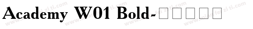 Academy W01 Bold字体转换